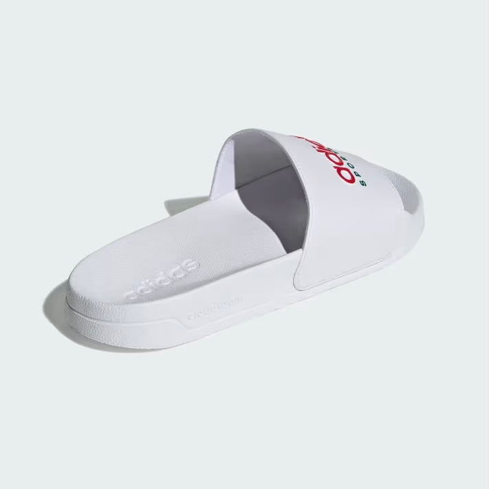 ADILETTE SHOWER “Cloud white Scarlet”