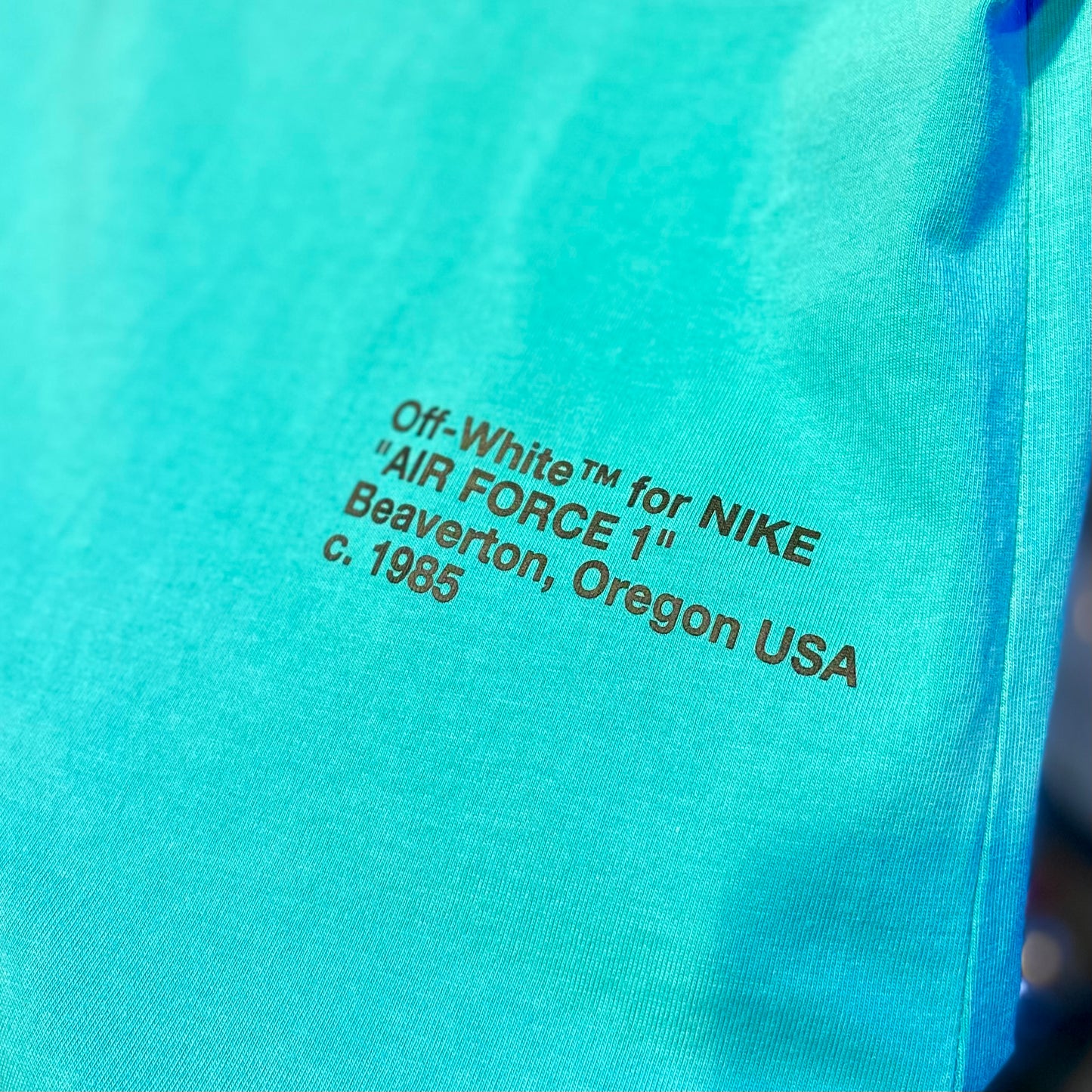 OFF WHITE “Teal”
