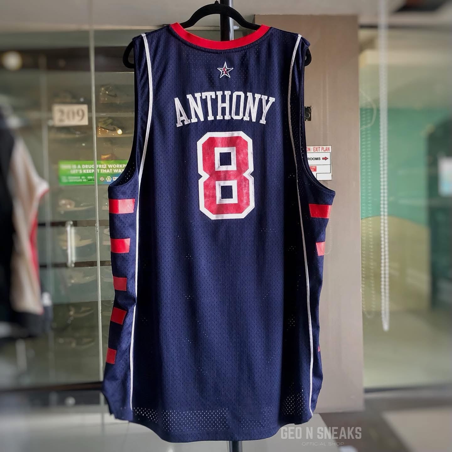 CARMELO ANTHONY #8 USA OLYMPIC JERSEY 2004