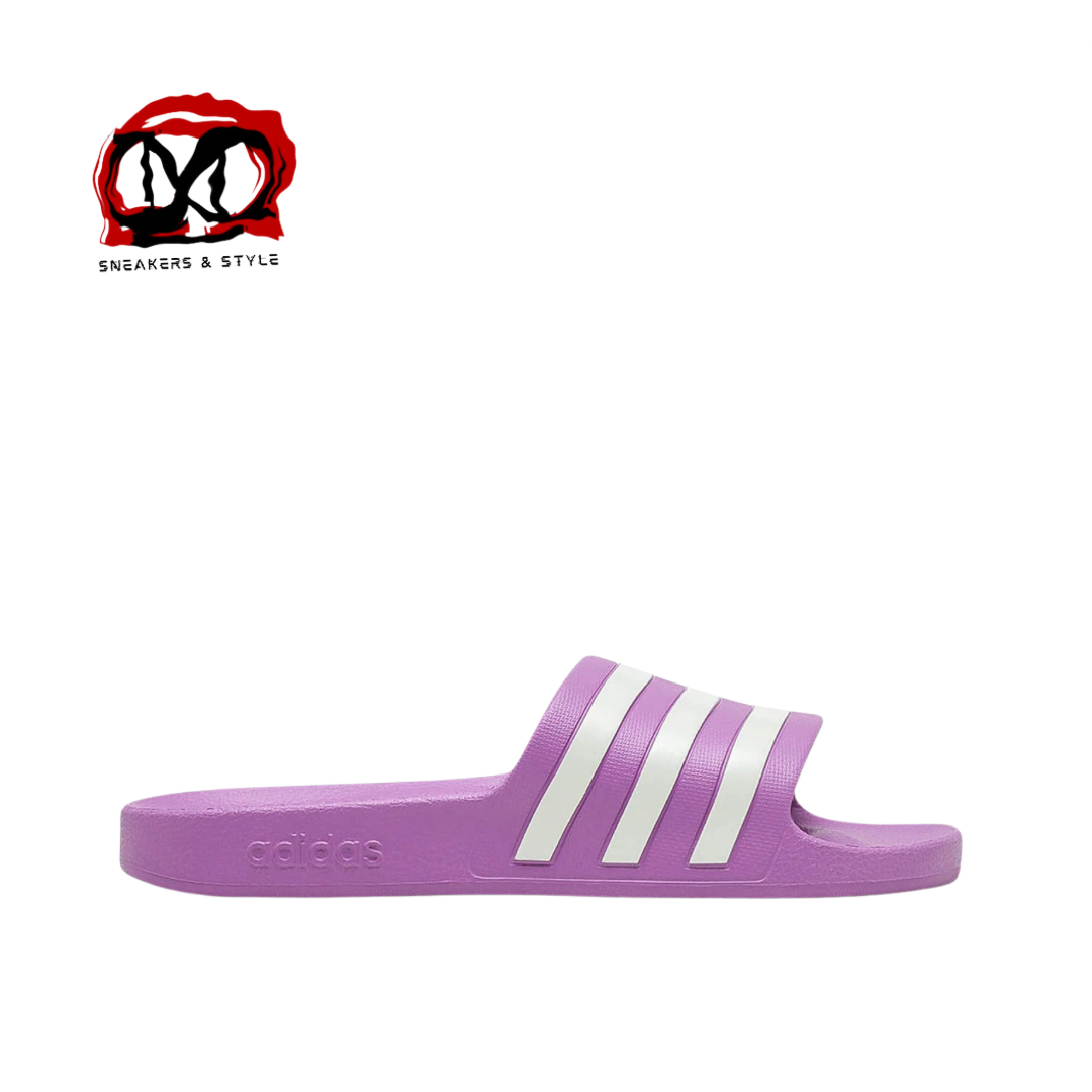 ADILETTE AQUA “Preloved Purple Off White”
