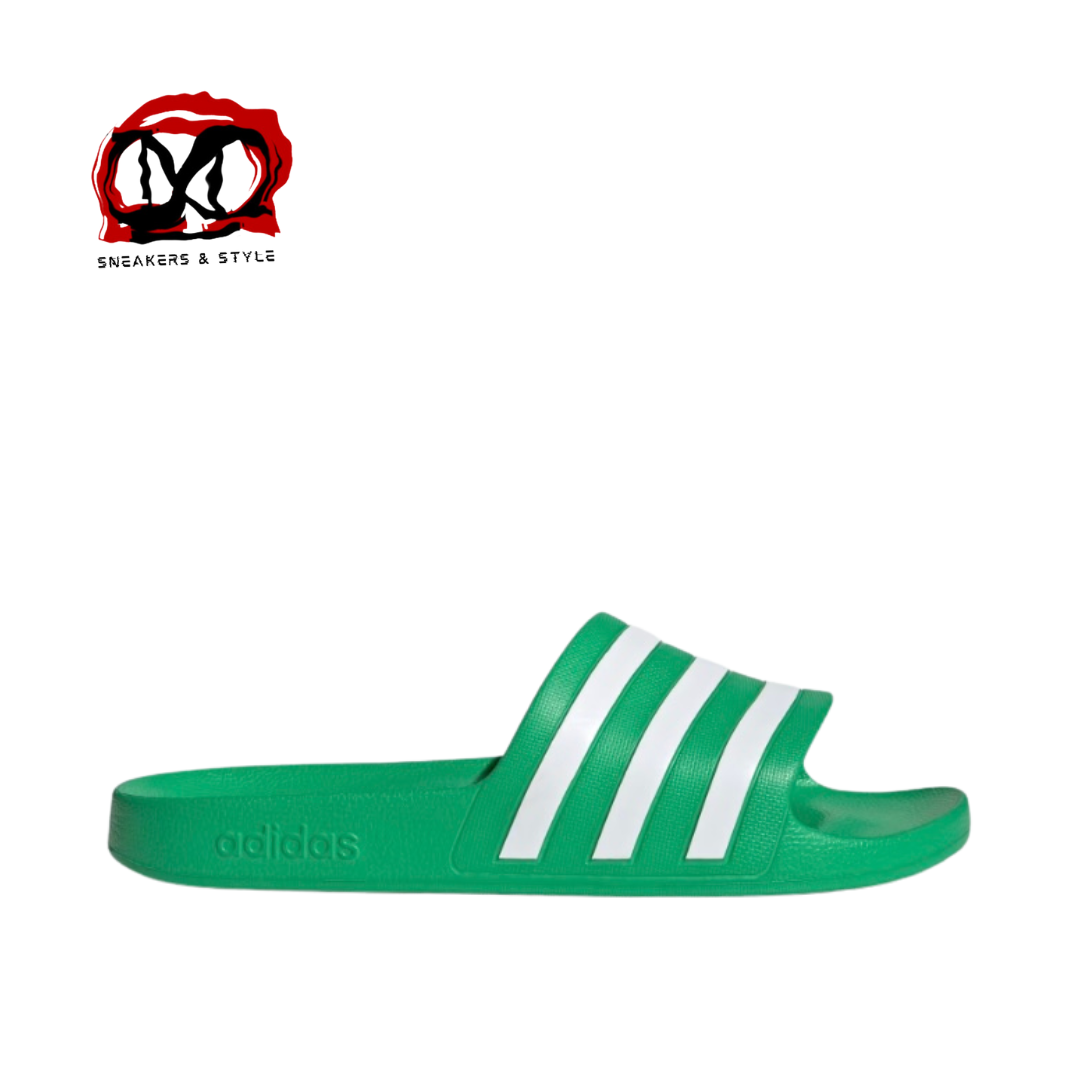 ADILETTE AQUA SLIDES “Vivid Green Cloud”